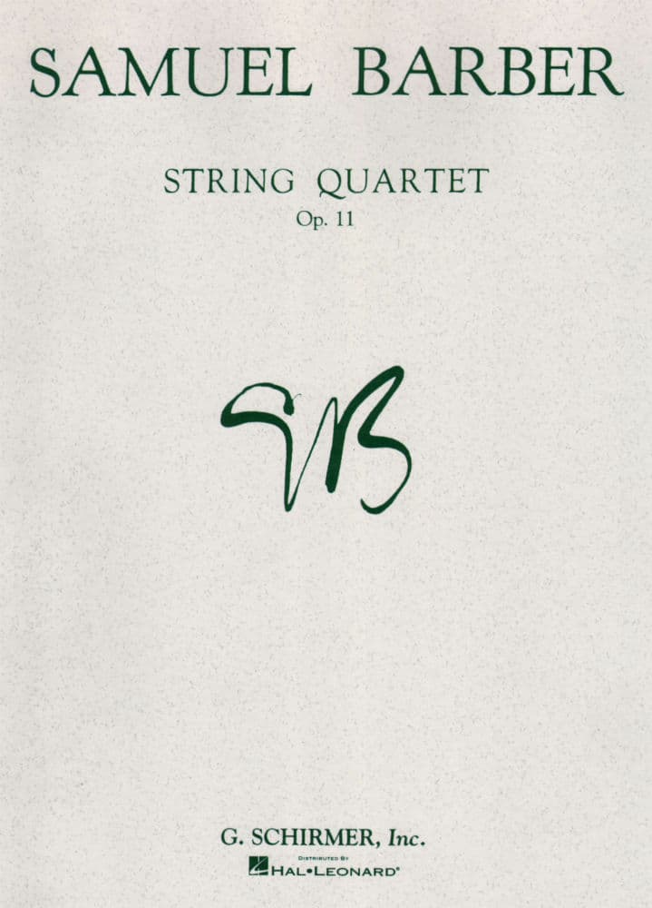 Barber, Samuel - String Quartet Op 11 Set of Parts for Two Violins, Viola and Cello - Schirmer Edition