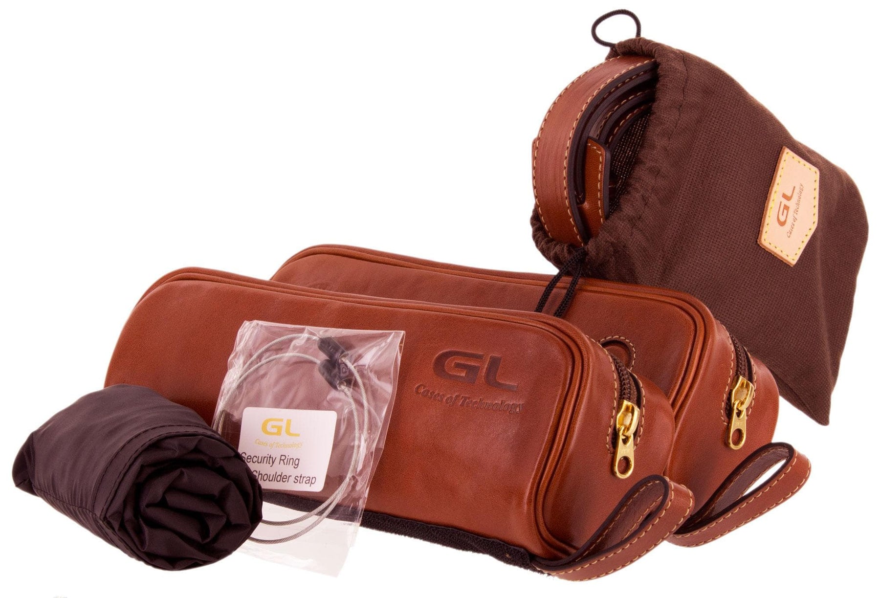 GL Quarter Circle Viola Case Brown Leather