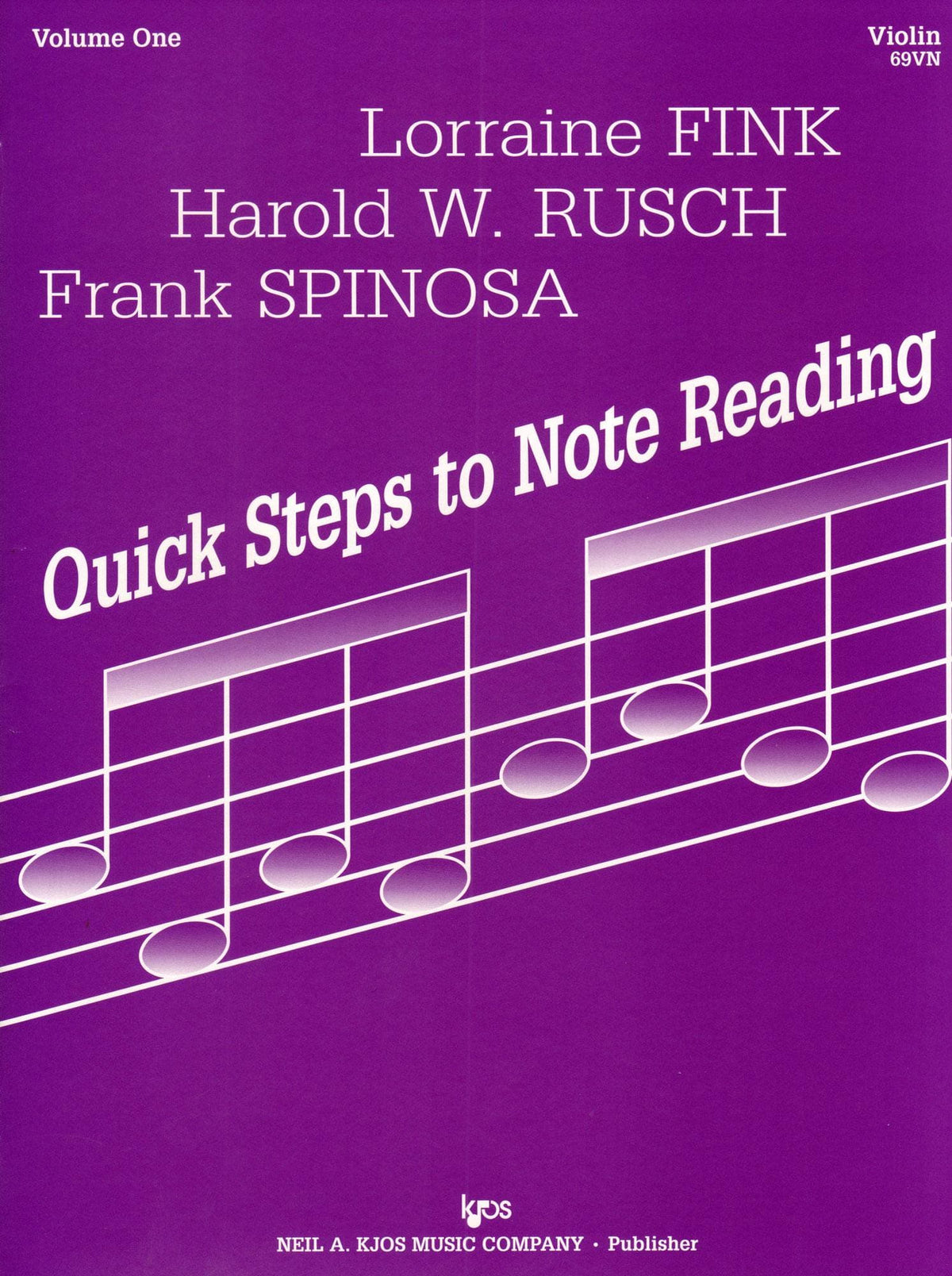Fink/Müller/Rusch/Spinosa - Quick Steps To Note Reading, Book 1 - Violin - Neil A Kjos Music Co