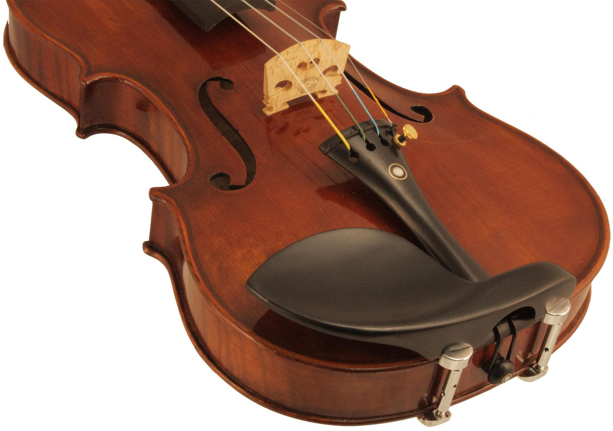 Guarneri Ebony Violin Chinrest - Hill Style Clamps