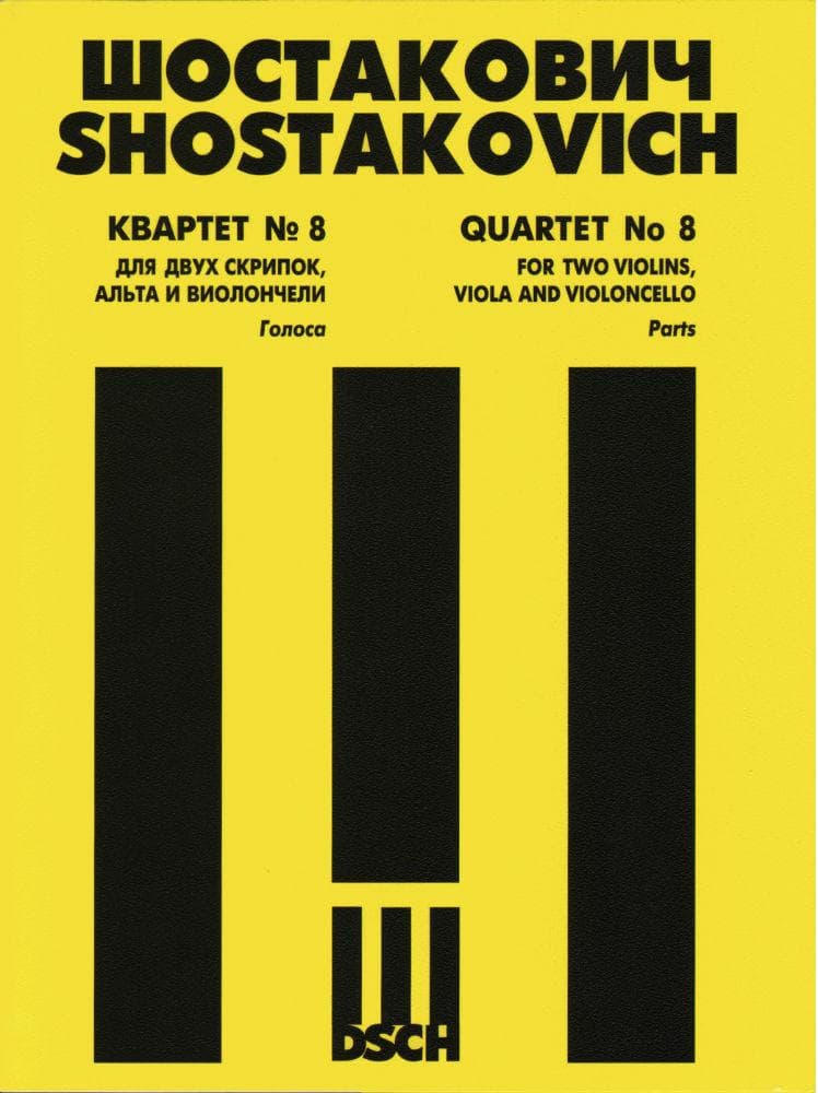 Shostakovich, Dmitri - String Quartet No 8 in c minor, Op 110 - Set of Parts - DSCH Edition