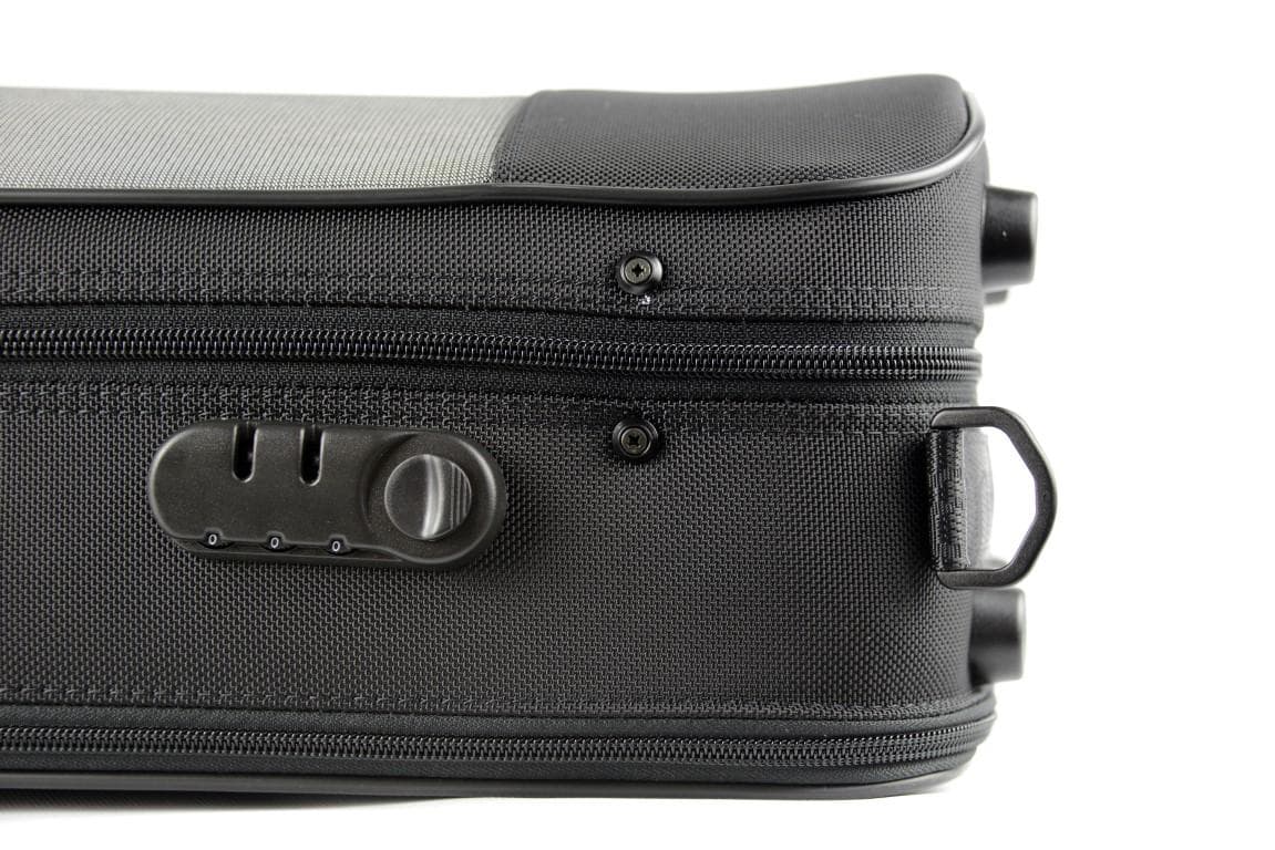 Bam Stylus Oblong Viola Case Black Silver