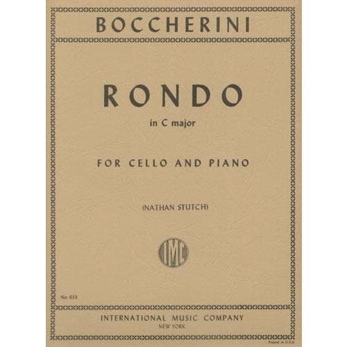 Boccherini, Luigi - Rondo (from Quintet in C Major, G 310) for Cello and Piano - Arranged by Stutch - International Edition