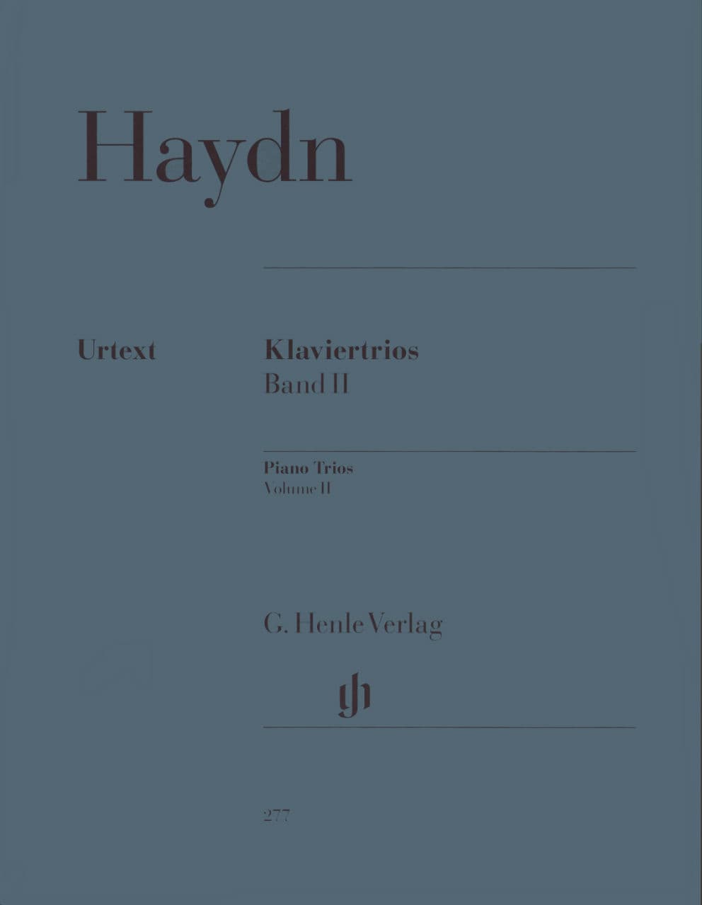 Haydn, Franz Joseph - Piano Trios, Volume 2 - Violin, Cello, and Piano - edited by Wolfgang Stockmeier - G Henle Verlag URTEXT
