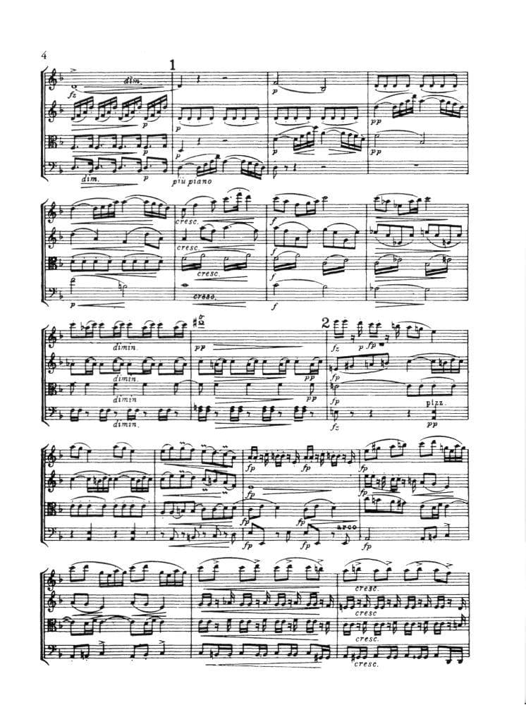 Dvorák, Antonín - String Quartet No 12 in F Major, Op 96 ("American") - Mini Score ONLY - International Edition
