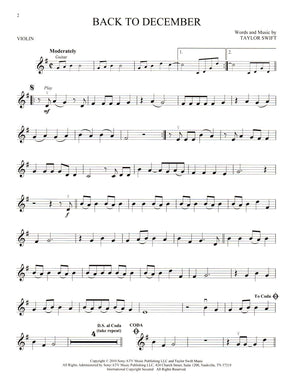 Taylor Swift Instrumental Play-Along - 2nd Edition - for Violin with Audio Accompaniment - Hal Leonard
