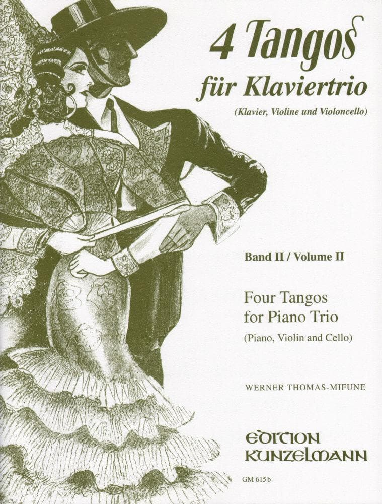 Thomas-Mifune - Four Tangos for Piano Trio, Volume 2 Published by Edition Kunzelmann