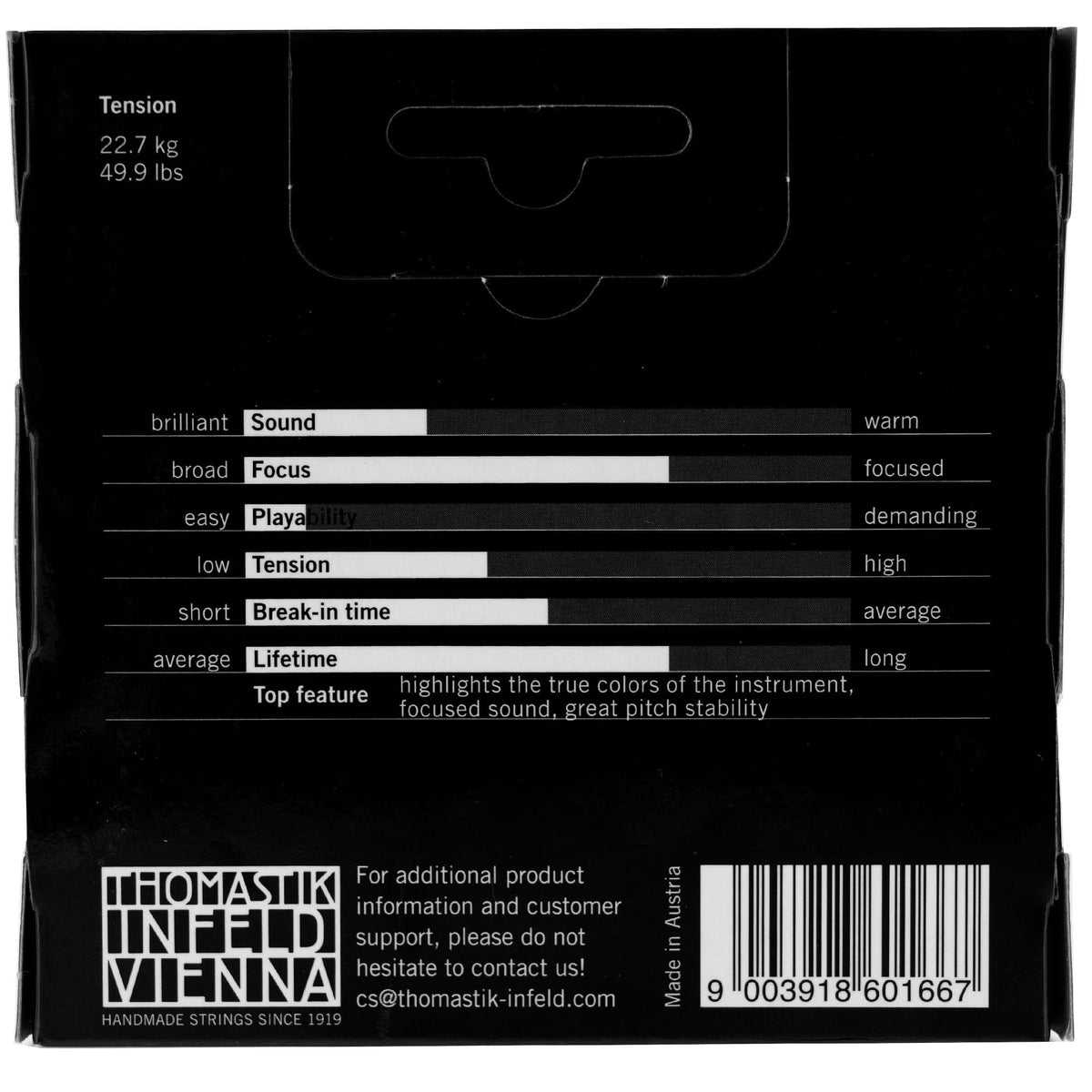Thomastik-Infeld TI (Thomastik) Violin String Set - 4/4 Size - Medium Gauge