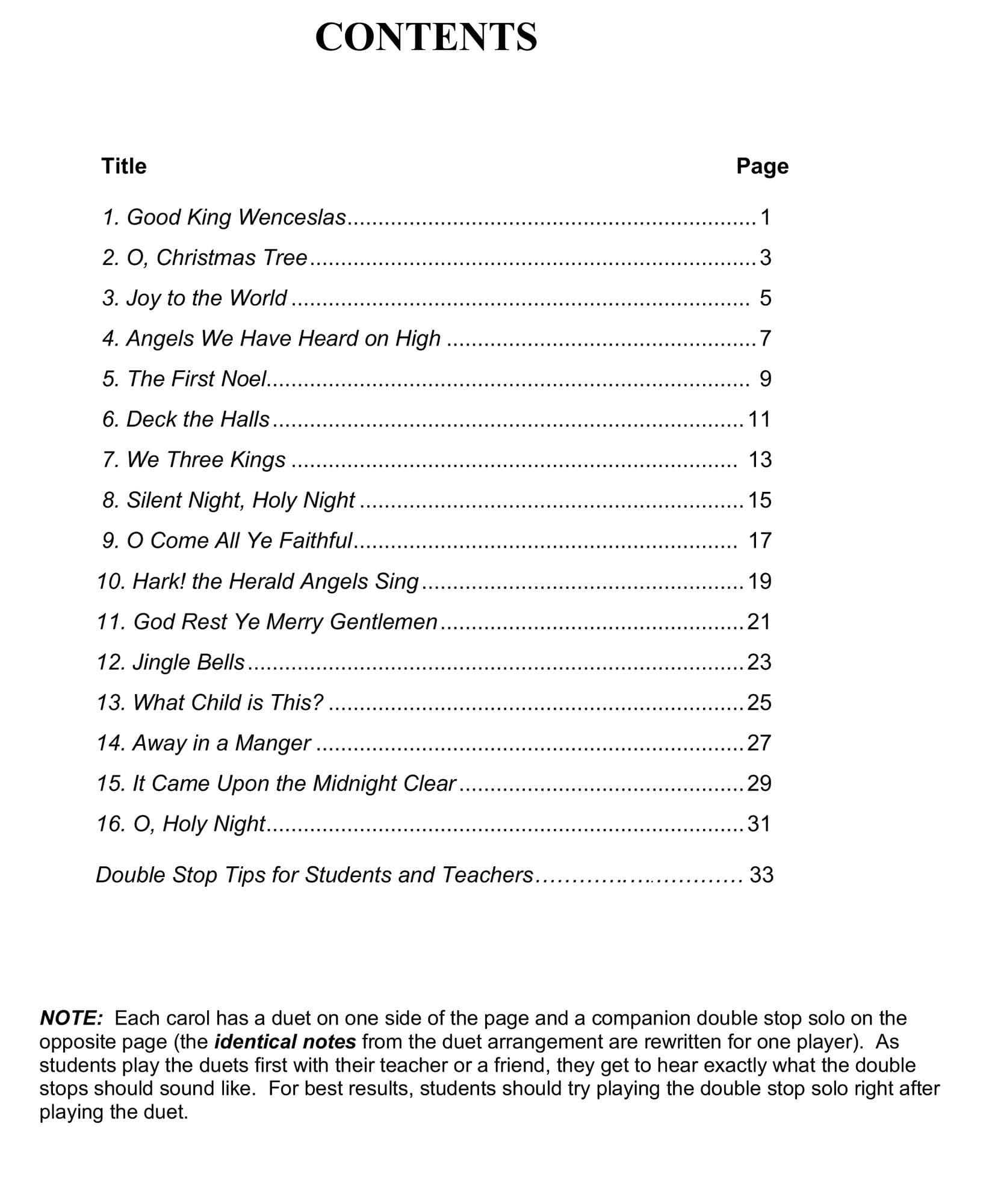 Yasuda - Christmas Melodies: Double Stop Solos & Duets For Violin, Volume I - Dig. DL