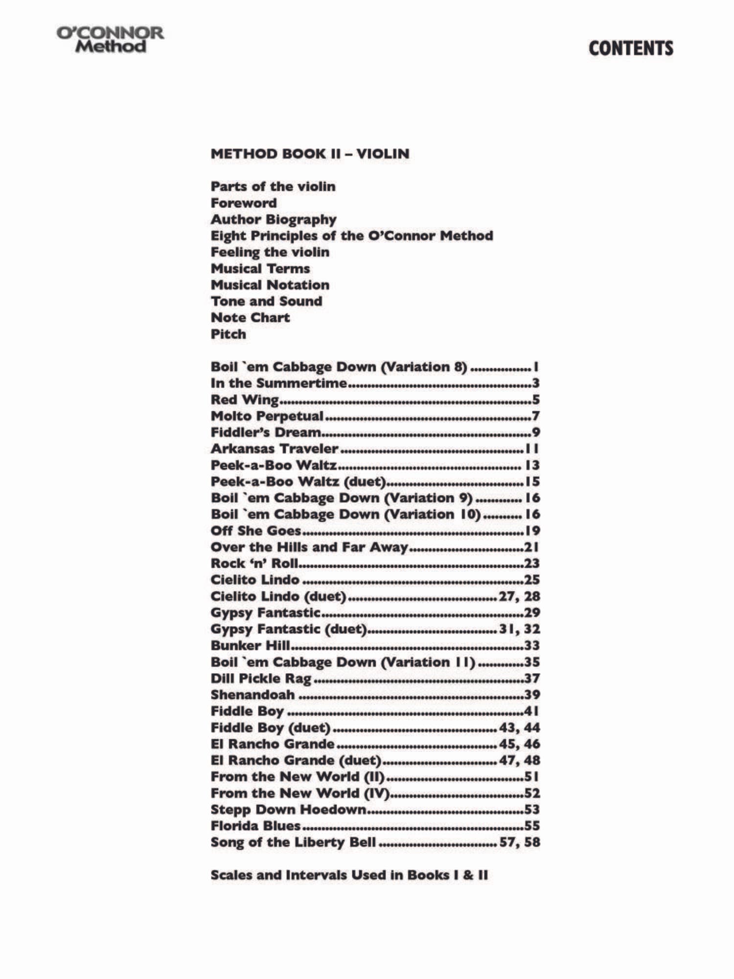 O'Connor Violin Method Book II - Digital Download