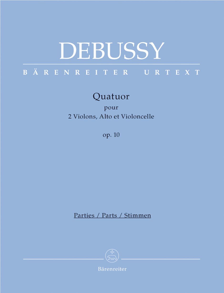 Debussy, Claude - String Quartet in G Minor, Op 10 - edited by Douglas Woodfull-Harris - Bärenreiter