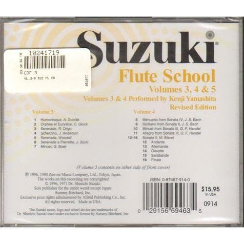 Suzuki Flute School CD, Volumes 3, 4, and 5