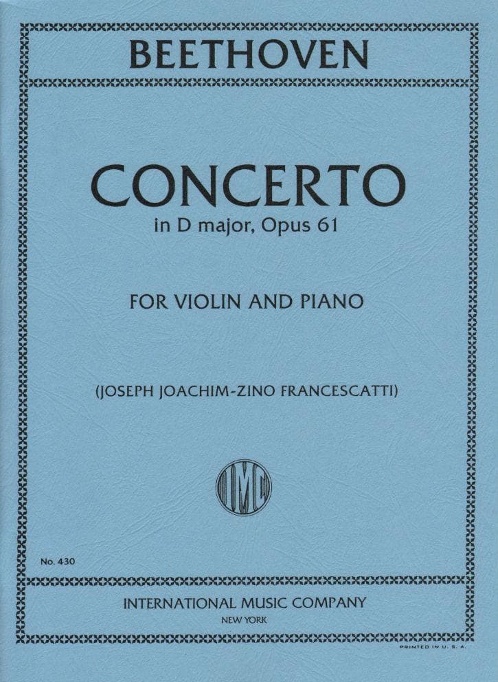 Francescatti's Beethoven Violin Sheet Music