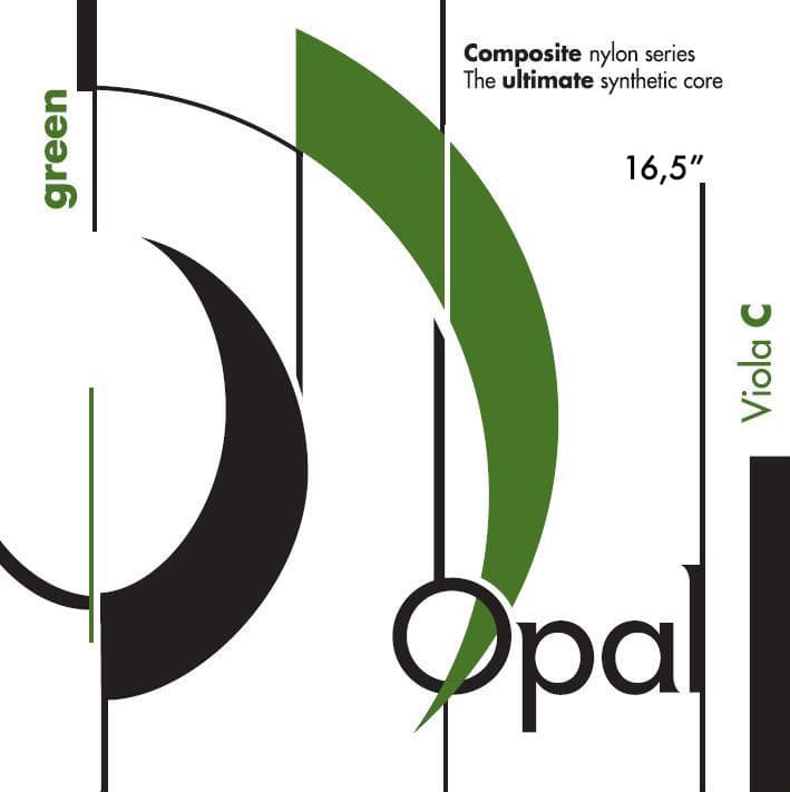 Opal Green Viola C String Nylon Tungsten-Silver