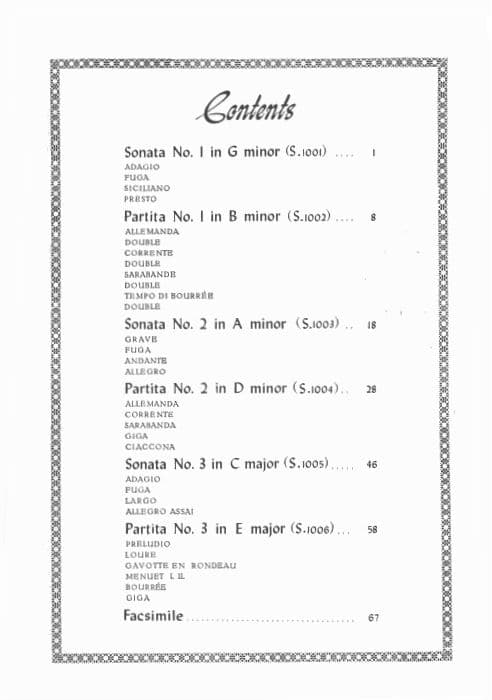 Bach, JS - 6 Sonatas and Partitas, BWV 1001-1006- Solo Violin - edited by Ivan Galamian - International Music Company