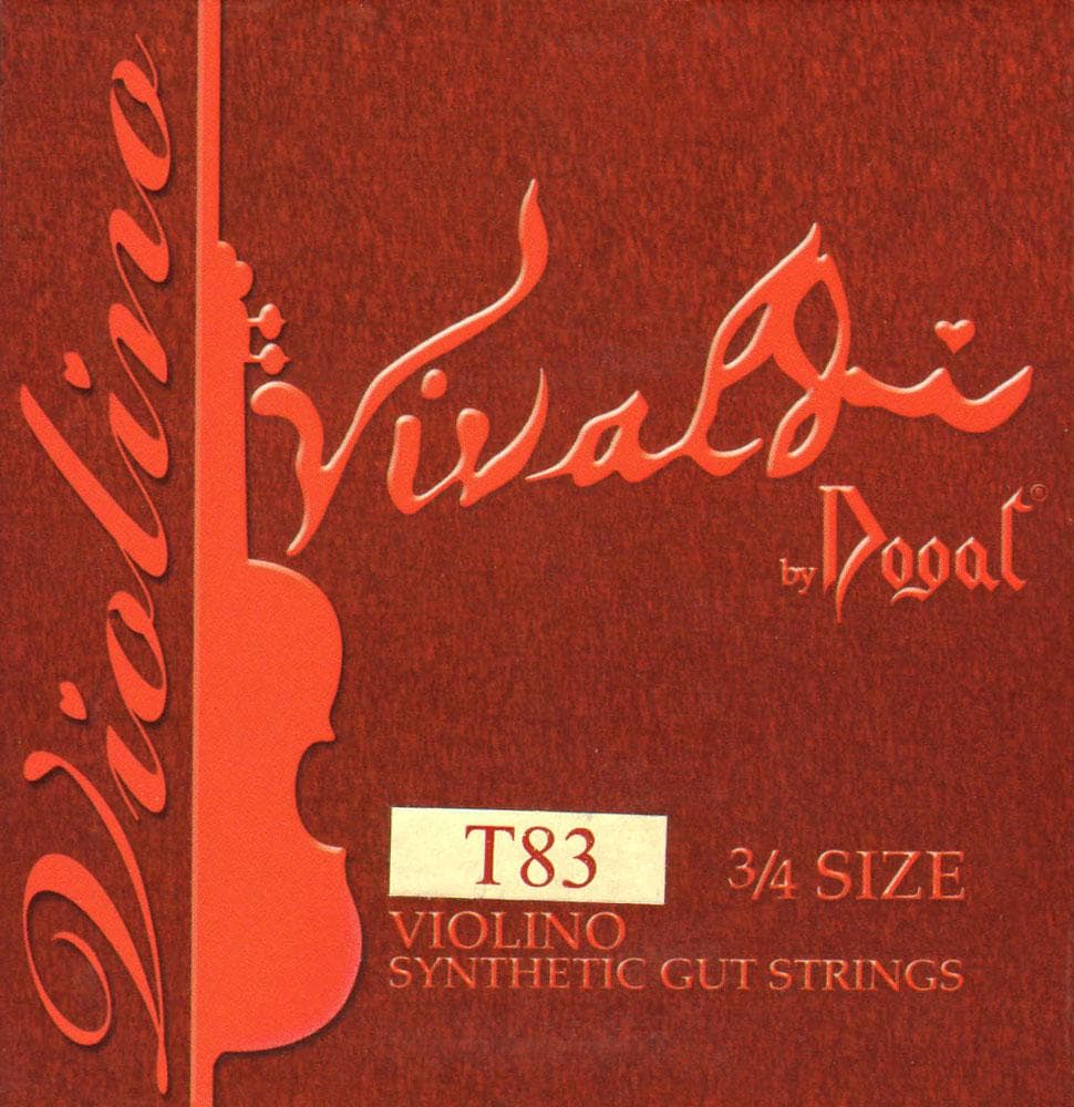 Dogal Vivaldi Violin String Set 3/4 Size Medium