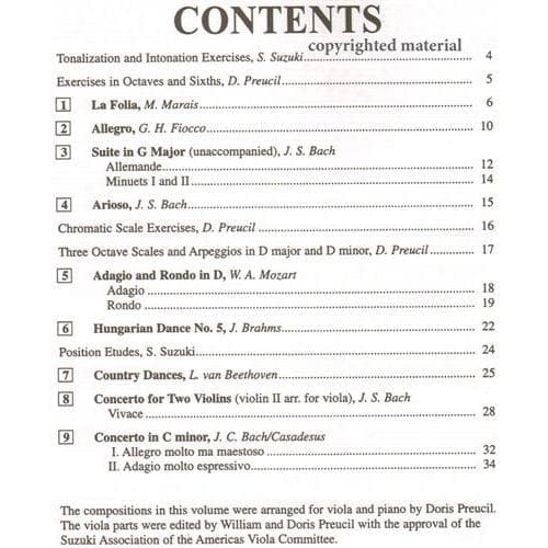 Suzuki Viola School, Volume 6