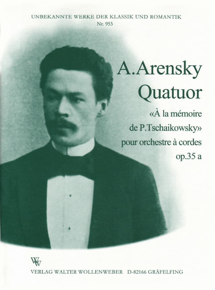 Arensky Quartet Op. 35a Score: Chamber Music