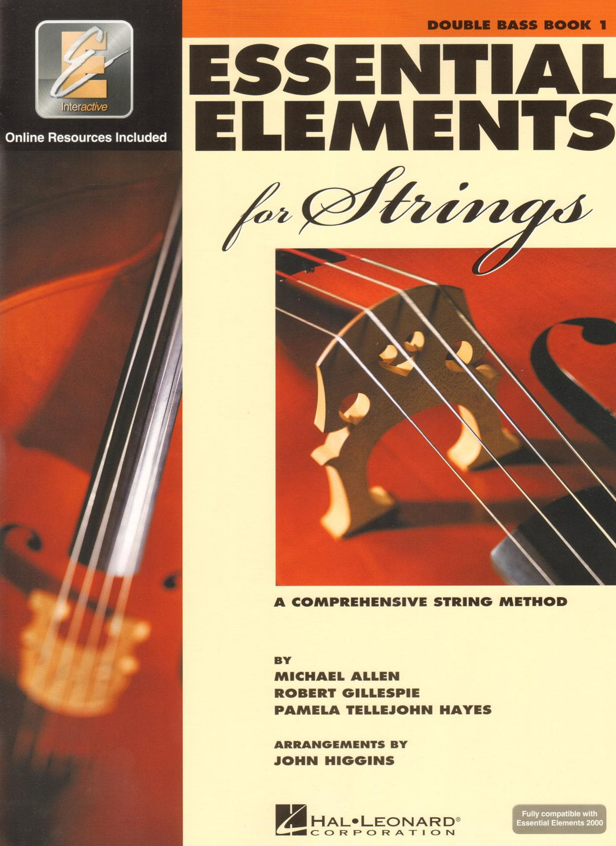 Essential Elements Interactive (formerly 2000) for Strings - Double Bass Book 1 - by Allen/Gillespie/Hayes - Hal Leonard Publication