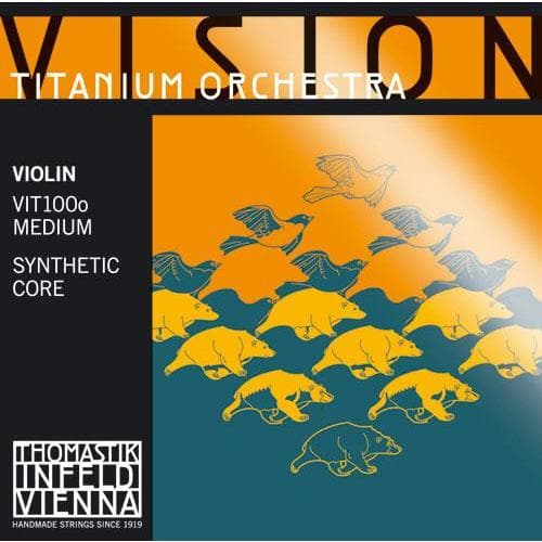 Thomastik Infeld Vision Titanium Solo Violin E String - 4/4 Size - Medium Gauge