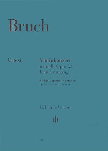 Bruch, Max - Concerto No 1 in G Minor, Op 26 - for Violin and Piano - edited by Michael Kube - G Henle Verlag URTEXT Edition