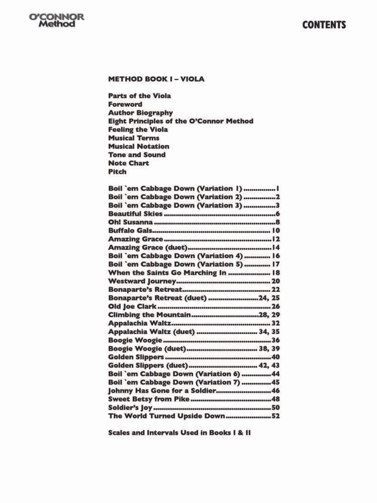 O'Connor Viola Method Book I - Digital Download