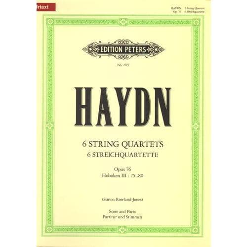 Haydn - Six String Quartets, opus 76 - Score and Parts - Edition Peters