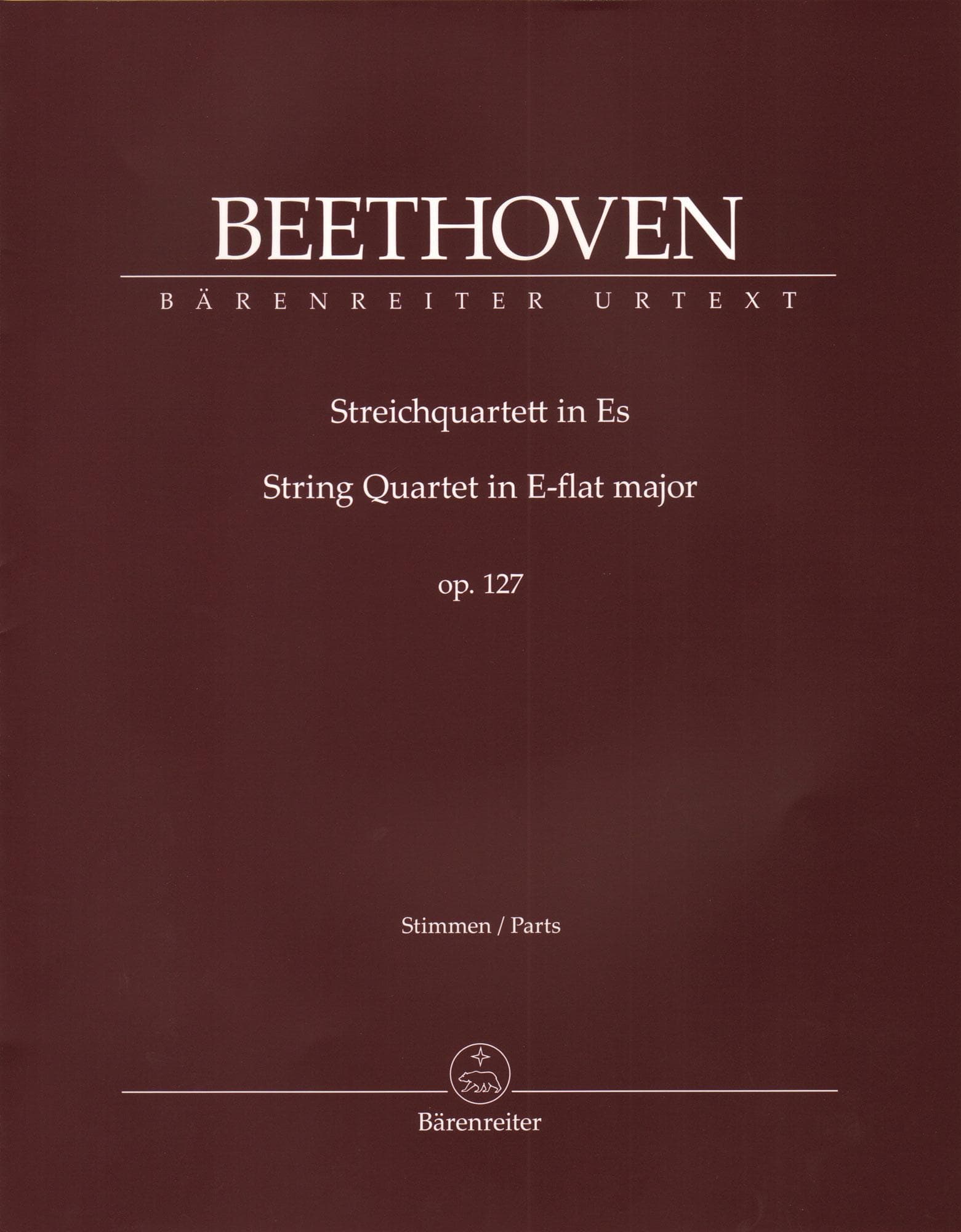 Beethoven's Op. 127 String Quartet Sheet Music