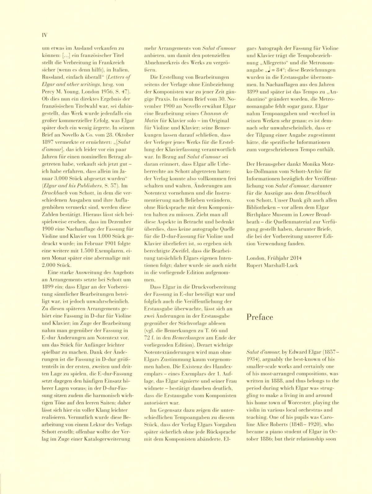 Elgar, Edward - Salut d'amour, Opus 12 - for Violin and Piano - edited by Rupert Marshall-Luck - G Henle URTEXT