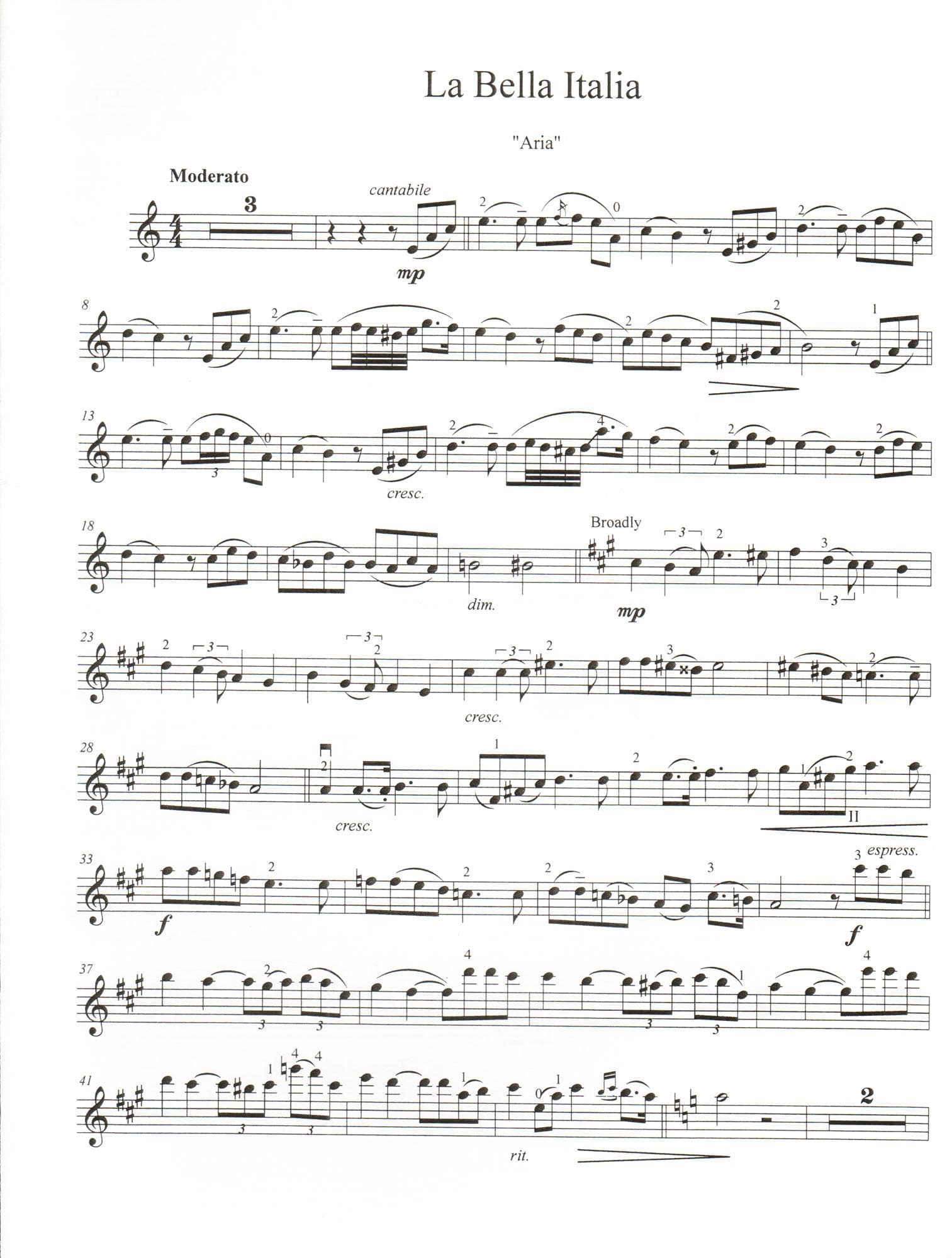 Khanagov, Karén - La Bella Italia - Italy from Parade of Nations - for Violin and Piano - Hanaga Publication