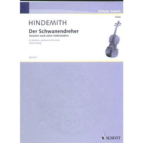 Hindemith, Paul - Der Schwanendreher - Viola and Piano - Schott Edition