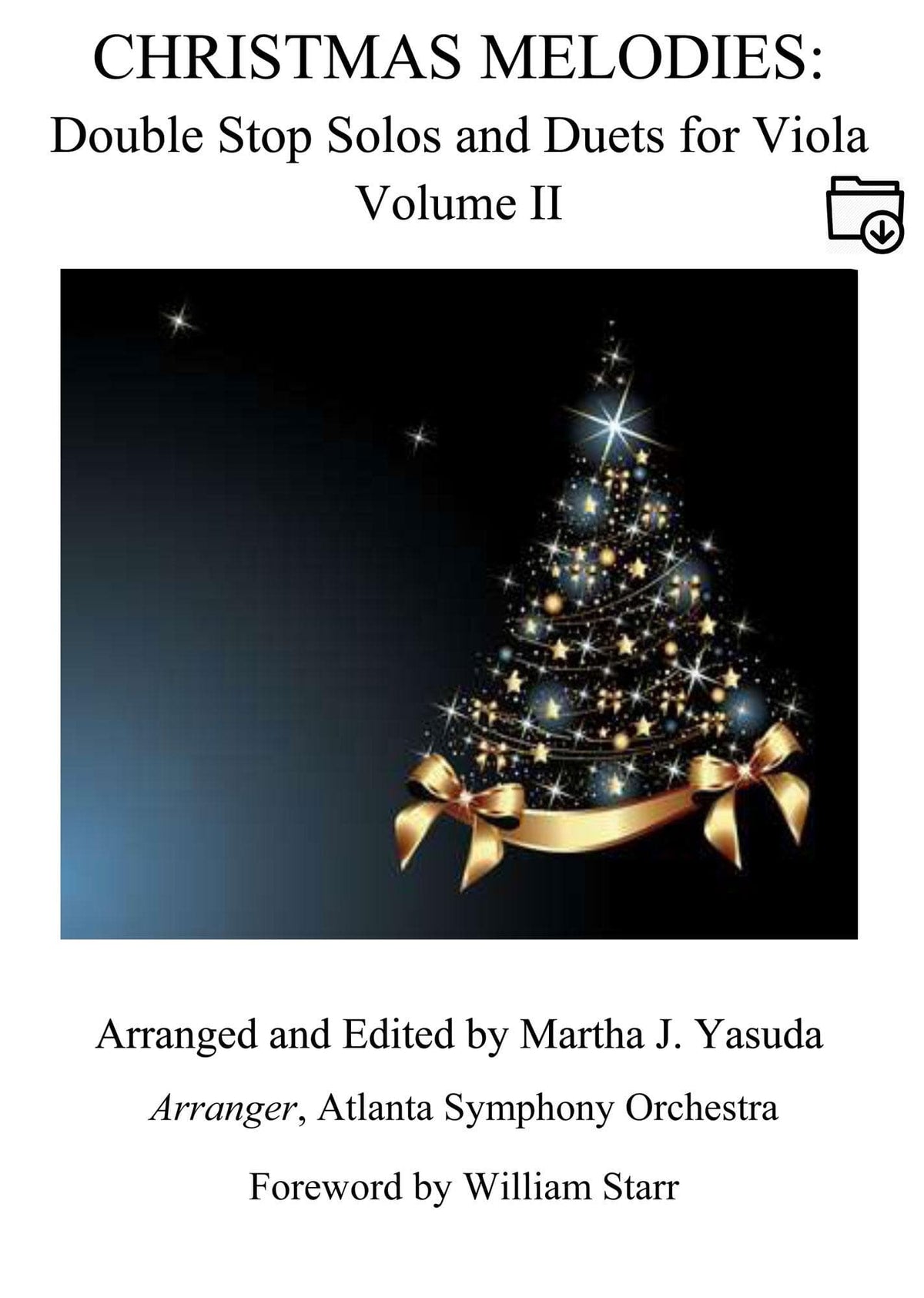 Yasuda, Martha - Christmas Melodies For Viola, Double Stop Solos and Duets, Volume II - Digital Download