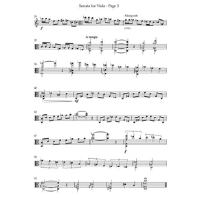 DuBois - Sonata for Solo Viola Digital Download