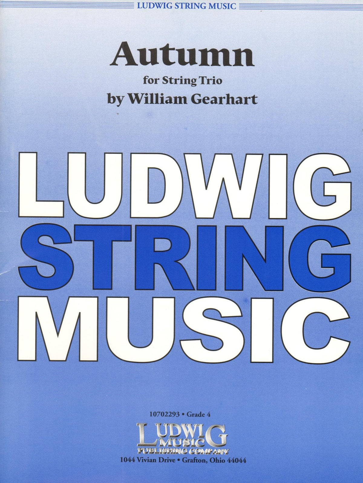 Gearhart, Livingston - Autumn for String Trio - Violin, Viola, and Cello - Ludwig Music Publishing