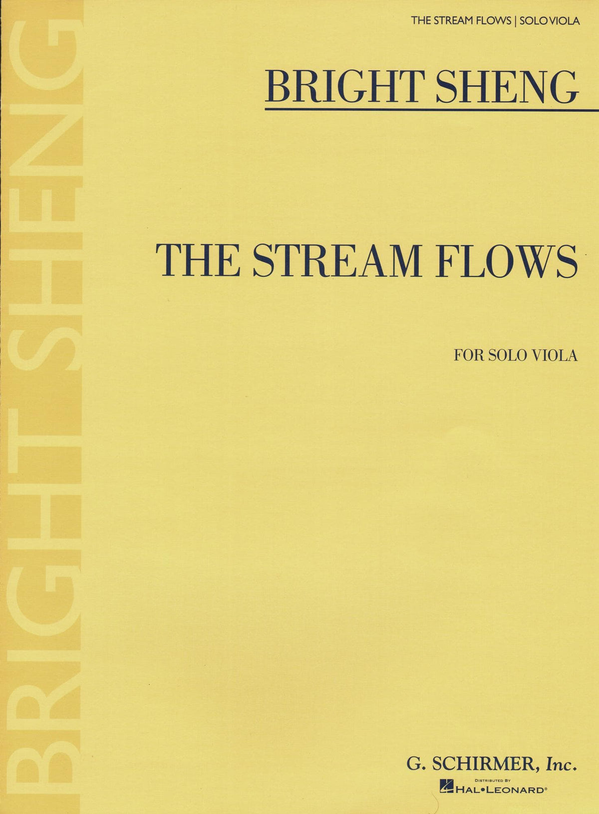 Sheng, Bright - The Stream Flows - Solo Viola - G Schirmer Edition