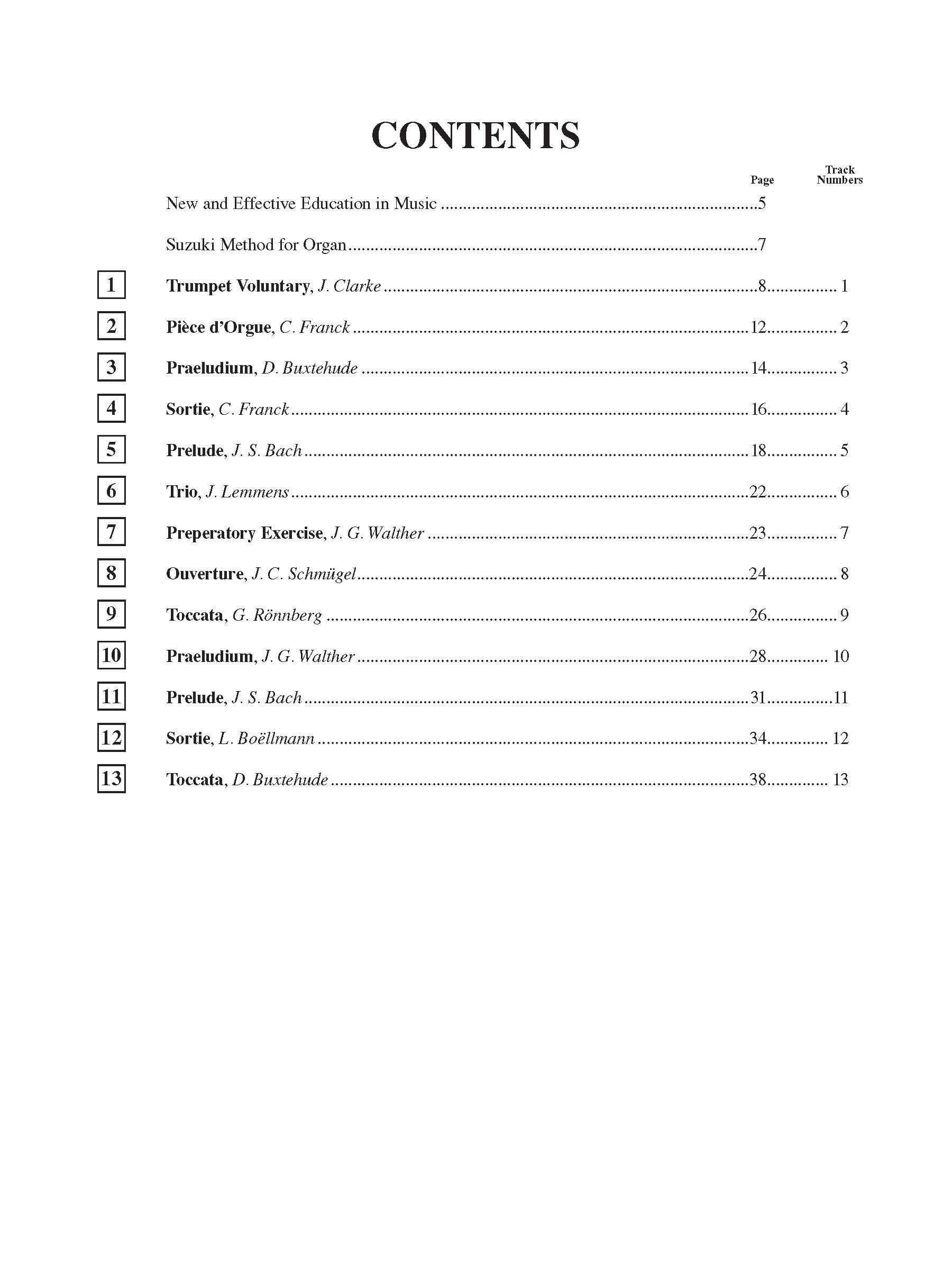 Suzuki Organ School Method Book and CD, Volume 6