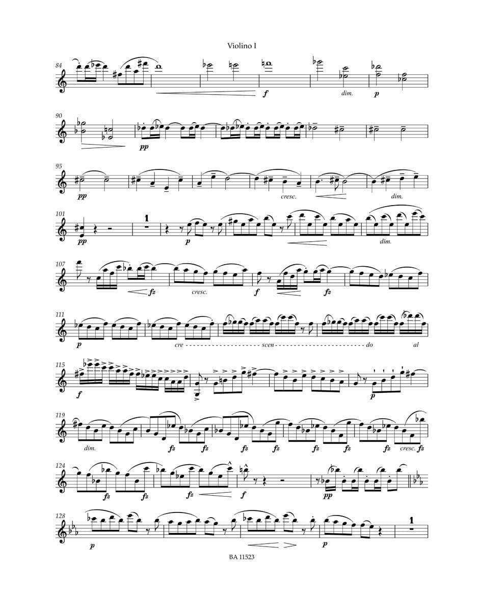 Dvorak, Antonin - String Quartet No. 10 in E-flat Major – Op 51 - Parts Only - edited by Schick - Barenreiter URTEXT