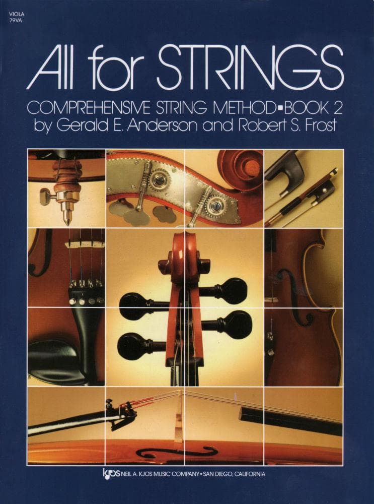 All For Strings Comprehensive String Method - Book 2 for Viola by Gerald E Anderson and Robert S Frost