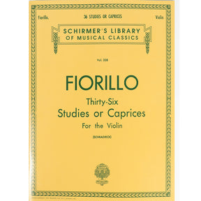 Fiorillo, Federigo - 36 Etudes or Caprices - Violin - edited by Henry Schradieck - G Schirmer Edition