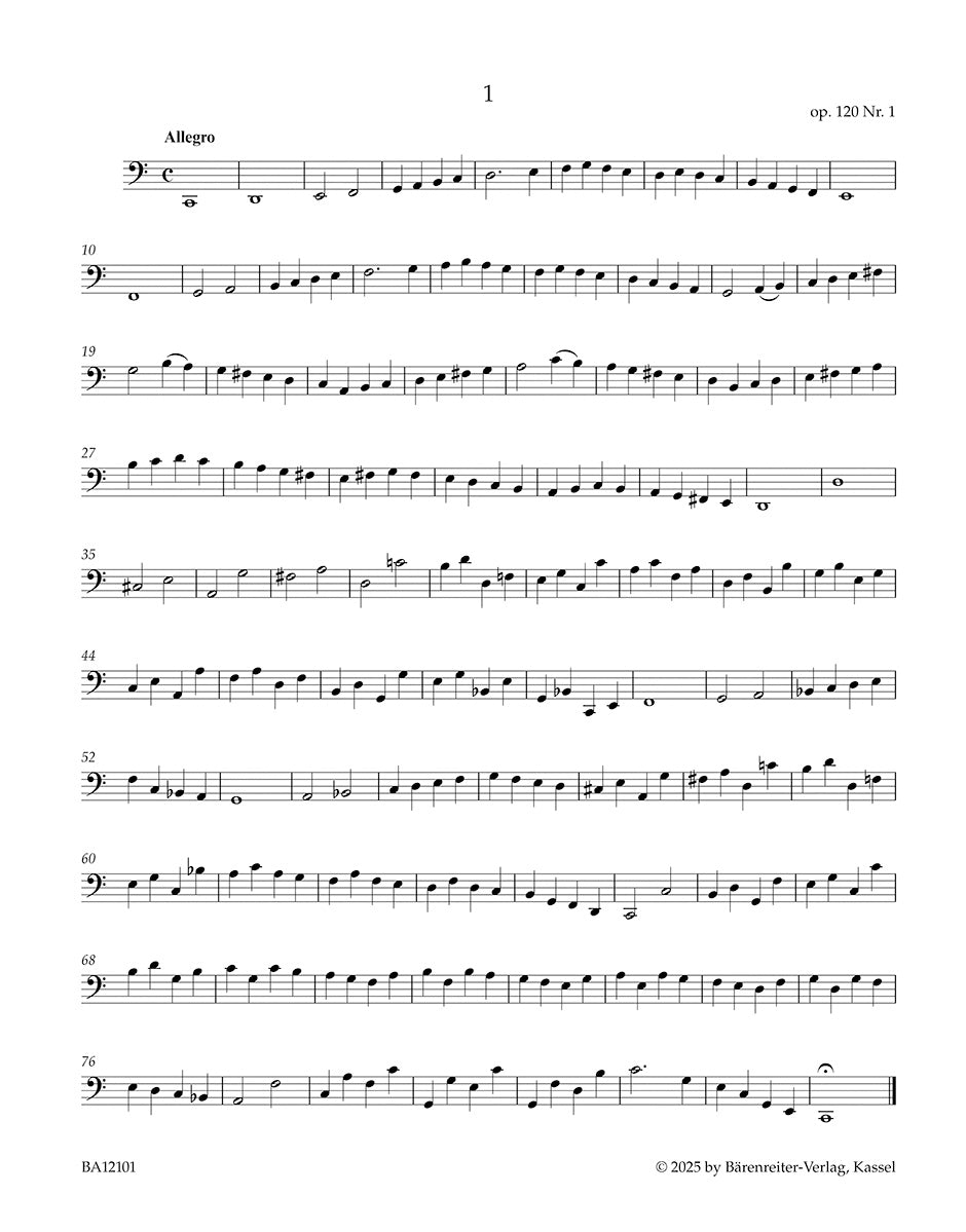 Dotzauer, Friedrich - Etudes for Cello, Volume I - edited by Kennaway - Barenreiter Urtext