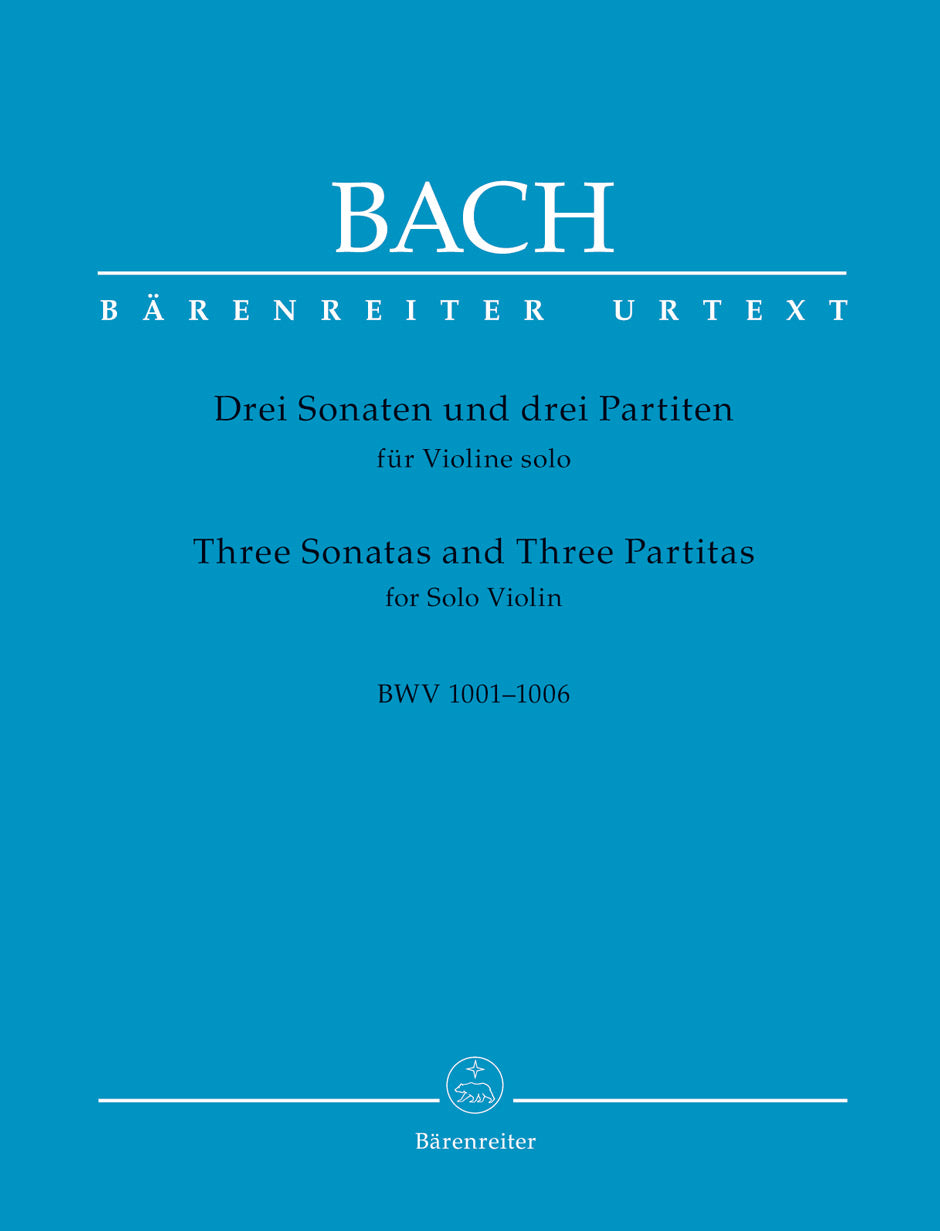 Bach, J.S. - 6 Sonatas and Partitas for Solo Violin, BWV 1001-1006 - Edited by Wollny