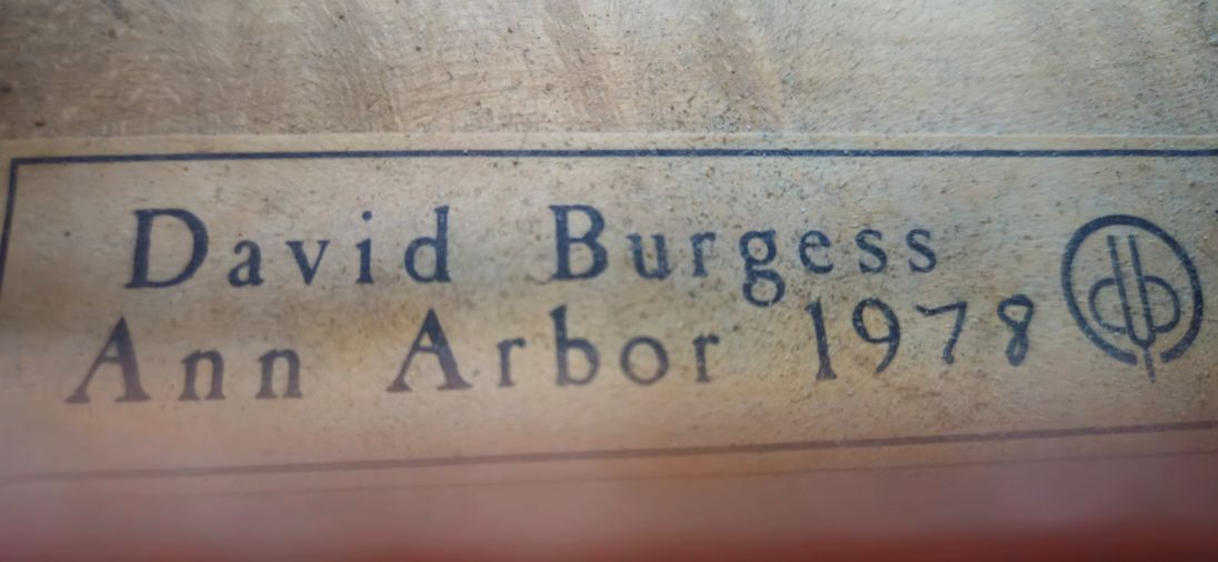 David Burgess Viola, Ann Arbor, 1978, 16.5"
