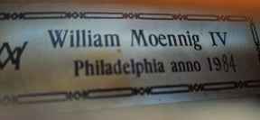 William Moennig IV Violin, Philadelphia, 1984