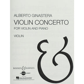 Ginastera, Alberto - Violin Concerto, Op. 30 for Violin and Piano