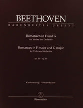 Beethoven, Ludwig - Romances in F major and G major for Violin and Orchestra Op 50 - Op 40 - edited by Detlef Hahn - Bärenreiter