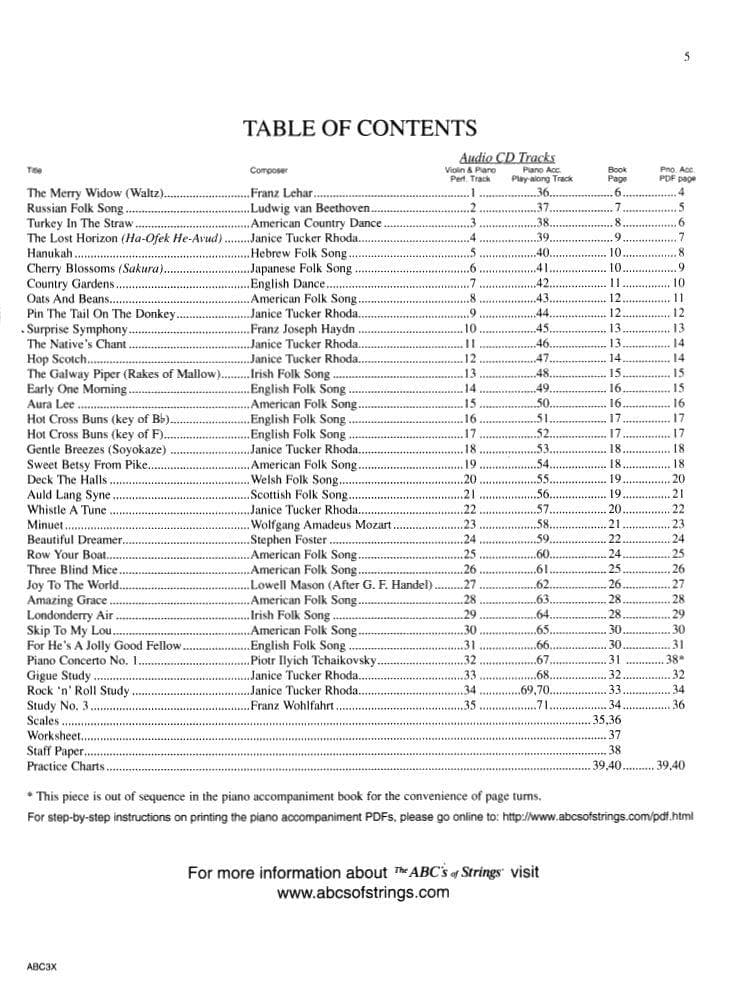 Rhoda, Janice Tucker - The ABCs of Violin for the Budding Virtuoso, Book 5 - Carl Fischer Edition