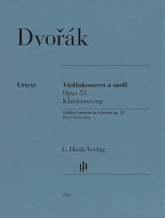 Dvorak, Antonin - Violin Concerto in a minor op. 53 Piano Reduction - Edited by Jost - G. Henle Verlag