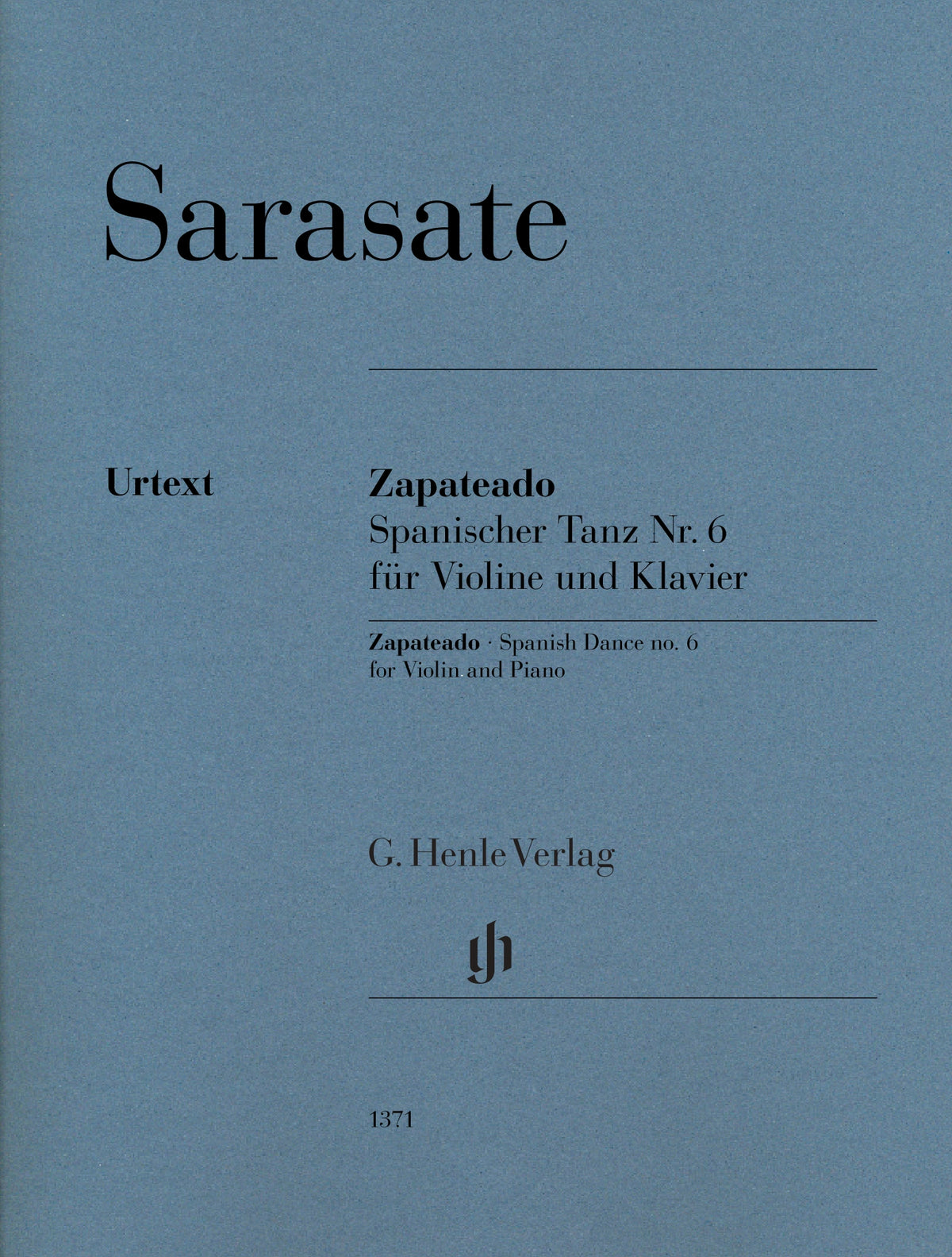 Sarasate, de Pablo - Zapateado Spanish Dance no.6 for Violin and Piano - Edited by Jost - G. Henle Verlag