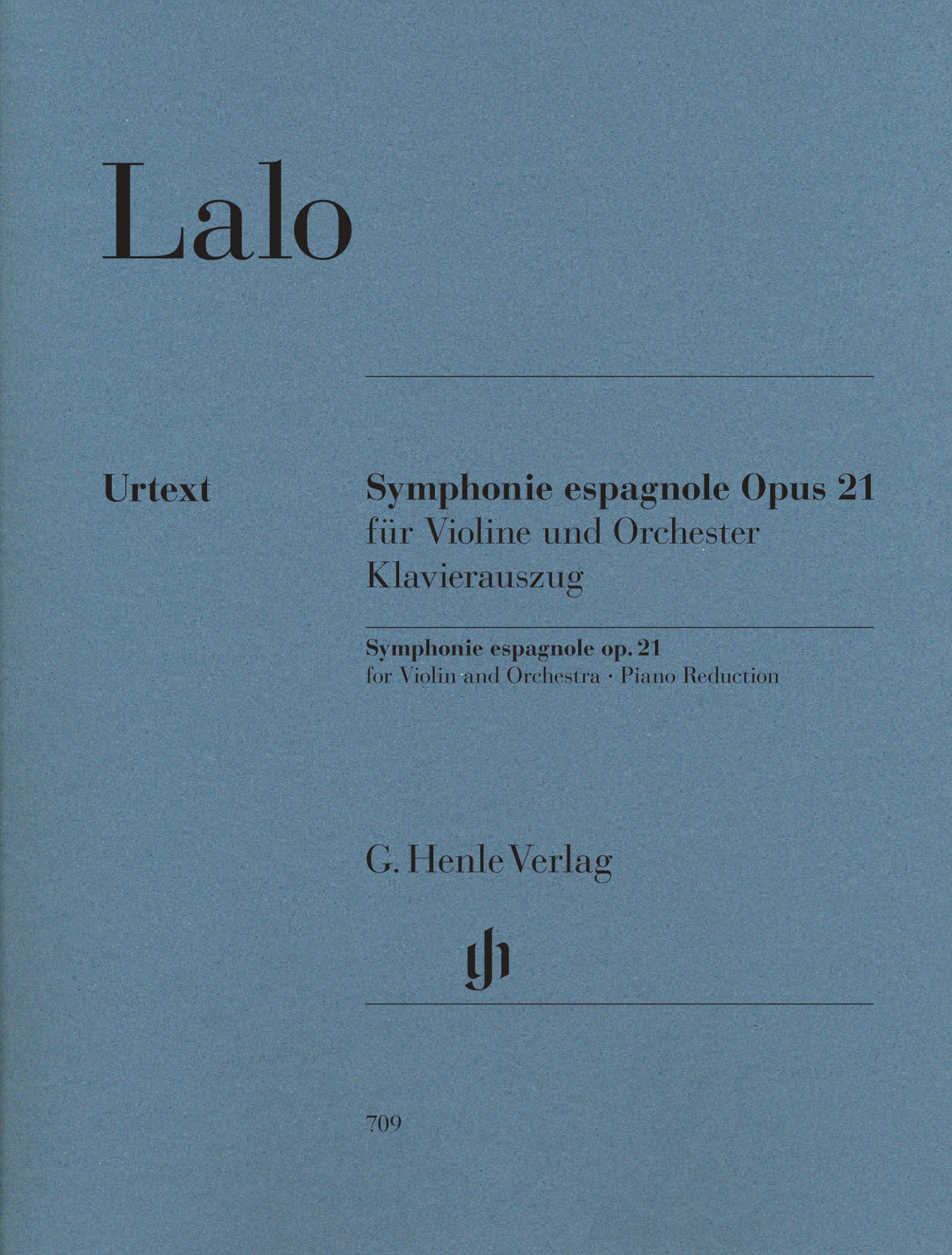 Lalo, Edouard - Symphonie Espagnole, Op. 21 - Violin and Piano - edited by Peter Jost - G. Henle Verlag