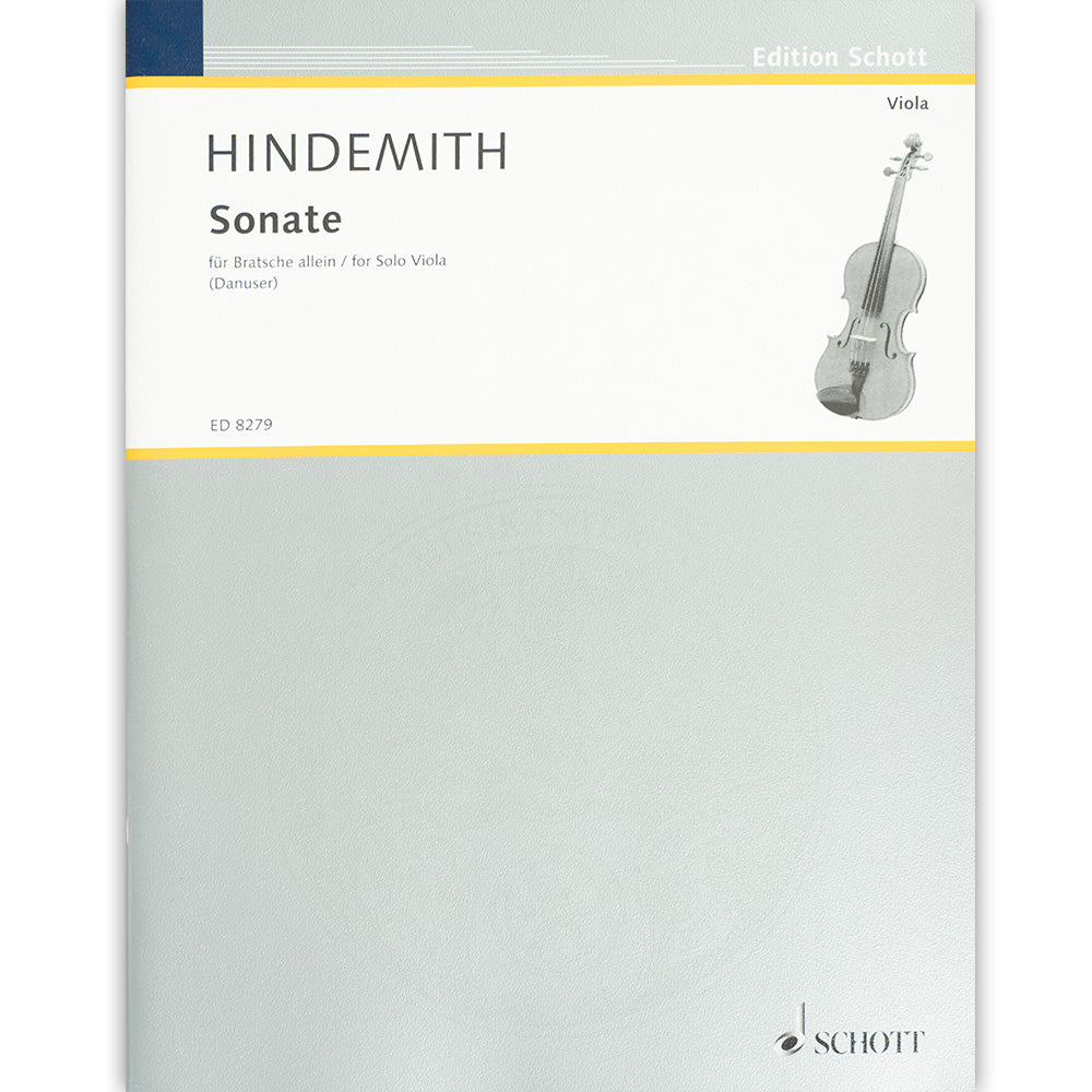 Hindemith, Paul - Sonata (1937) for Viola Solo - Schott Edition